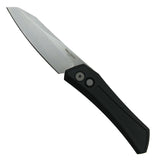 PRO-TECH Dmitry Sinkevich Oligarch Auto Soild Black Alu Handle, Stonewash Magnacut Blade