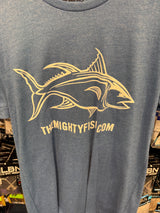 OURAY SUEDED SS TEE MIGHTY FISH