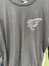 CALIFORNIA FLYER CO. PURPLE FLYER LOGO TEE