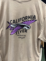 CALIFORNIA FLYER CO. PURPLE FLYER LOGO TEE