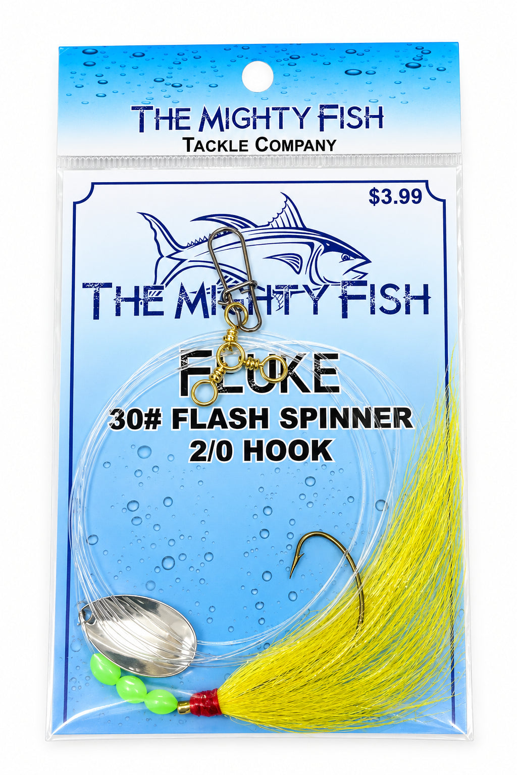 THE MIGHTY FISH TACKLE COMPANY FLASH SPINNER FLUKE RIG