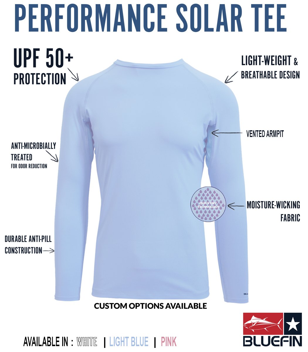 BLUEFIN LADIES L/S SOLAR TEE MULTICOLOR TRIO