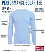 BLUEFIN LADIES L/S SOLAR TEE MULTICOLOR TRIO