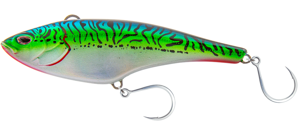 NOMAD MADMACS 130 SINKING HIGH SPEED 5" SILVER GREEN MACKEREL 3.5 OZ