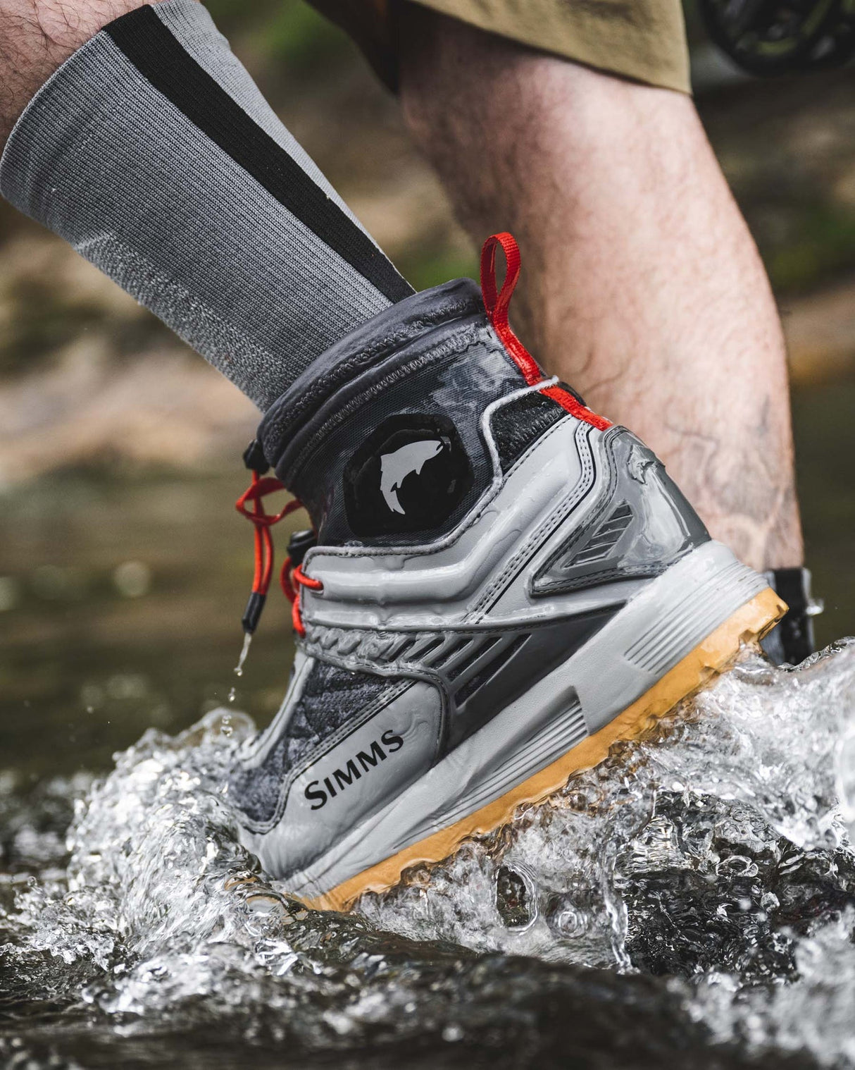 SIMMS FLYWEIGHT ACCESS WET WADING SHOE STEEL 11