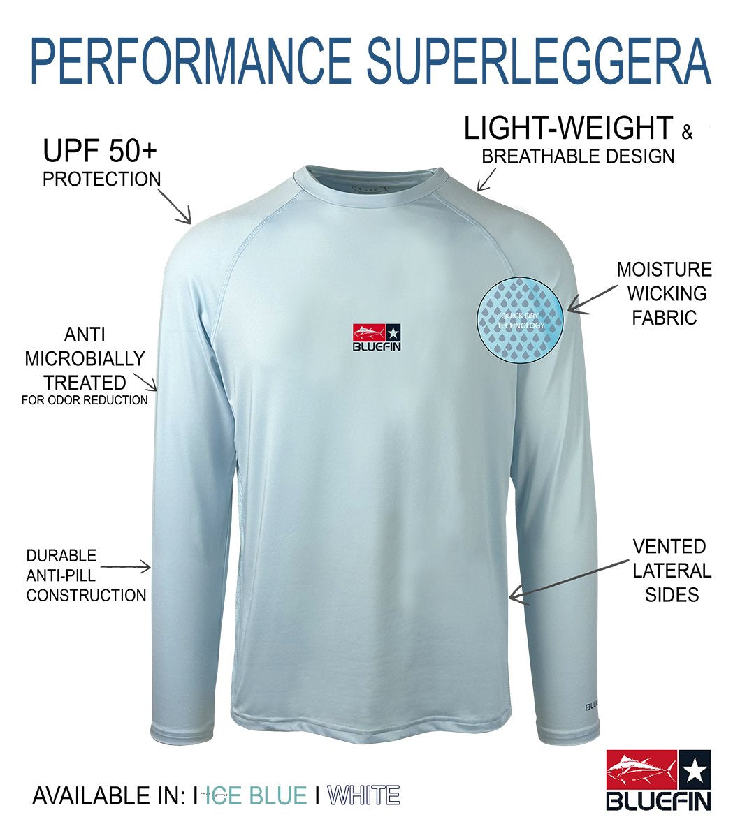 BLUEFIN SUPER LEGGERA SOLAR HOODIE GH WATERCOLOR TUNA