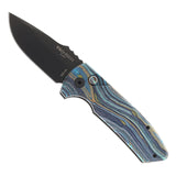 PRO-TECH SBR Auto, G-Carta Starry Night DLC Black S35vn Blade, Albalone push button