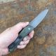 PRO-TECH Dmitry Sinkevich Design Oligarch Auto, Green Handle, Smoky Grey DLC Magnacut Blade