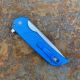 PRO-TECH MORDAX Blue Handle, Stonewash Magnacut Blade, Plain Edge