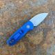 PRO-TECH RUNT 5 Textured Blue Handle, Stonewash Magnacut Wharncliffe Blade.