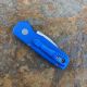 PRO-TECH RUNT 5 Textured Blue Handle, Stonewash Magnacut Wharncliffe Blade.