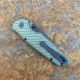 PRO-TECH TR-3 integrity Thumbstud Manual, Green Handle, DLC Black S35vn Blade