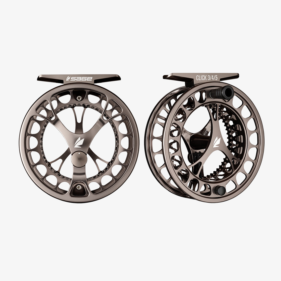 SAGE CLICK 4/5/6 4-6 WT FLY REEL BRONZE