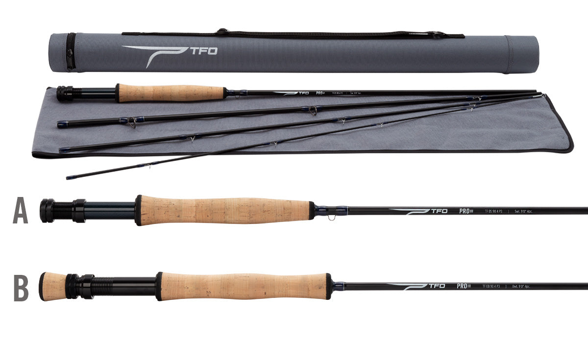 TEMPLE FORK PRO III 7 WT 9'0" 4 PC P3 FLY ROD