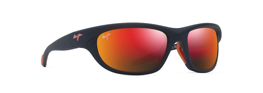 MAUI JIM HAWAII LAVA HAULANI MATTE SOLID DARK BLUE W/ORANGE