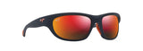 MAUI JIM HAWAII LAVA HAULANI MATTE SOLID DARK BLUE W/ORANGE