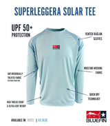 BLUEFIN LADIES L/S SOLAR TEE BLUEWATER BLAST