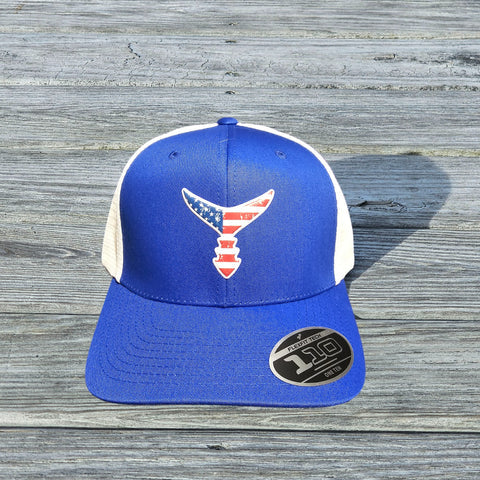 CHASING TAIL SNAP BACK HAT ROYAL BLUE/WHITE AMERICAN GEL