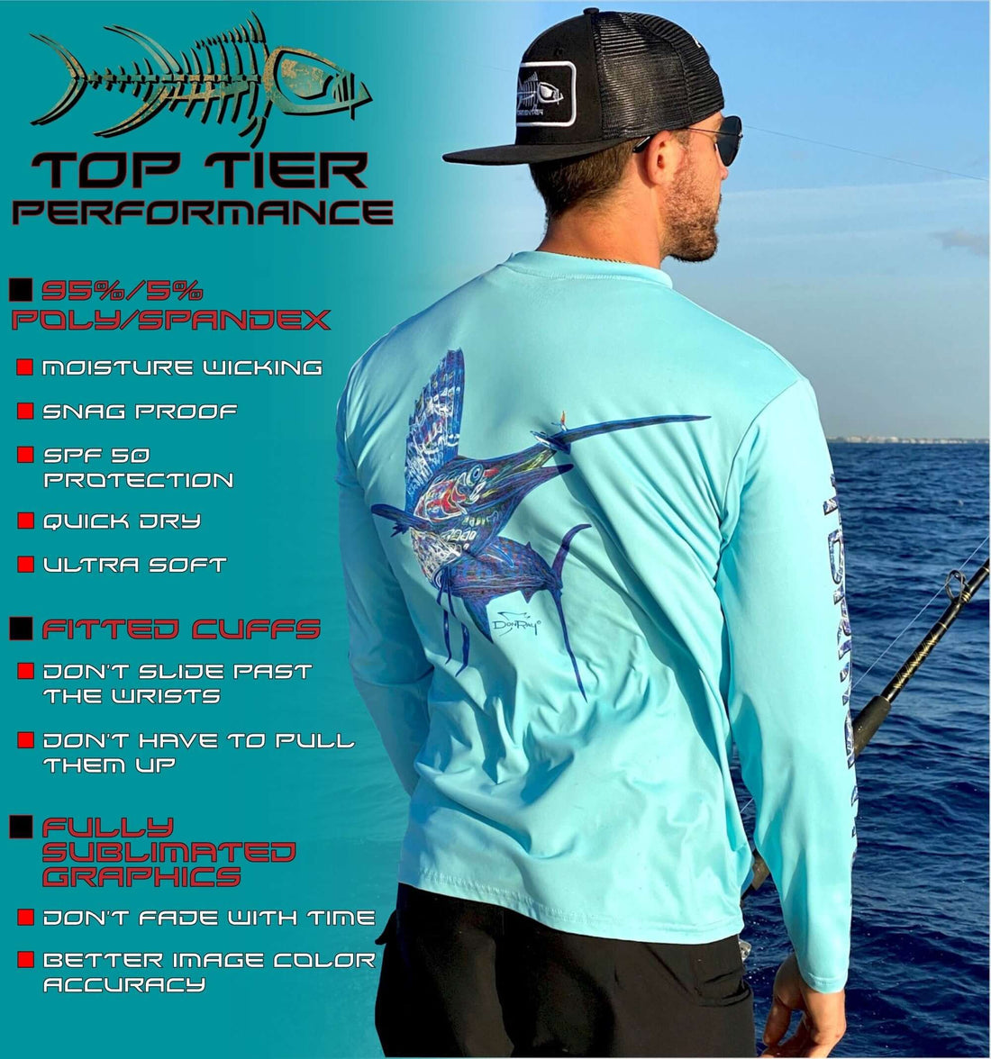 TORMENTER MEN'S PERFORMANCE SPF 50 SHIRT