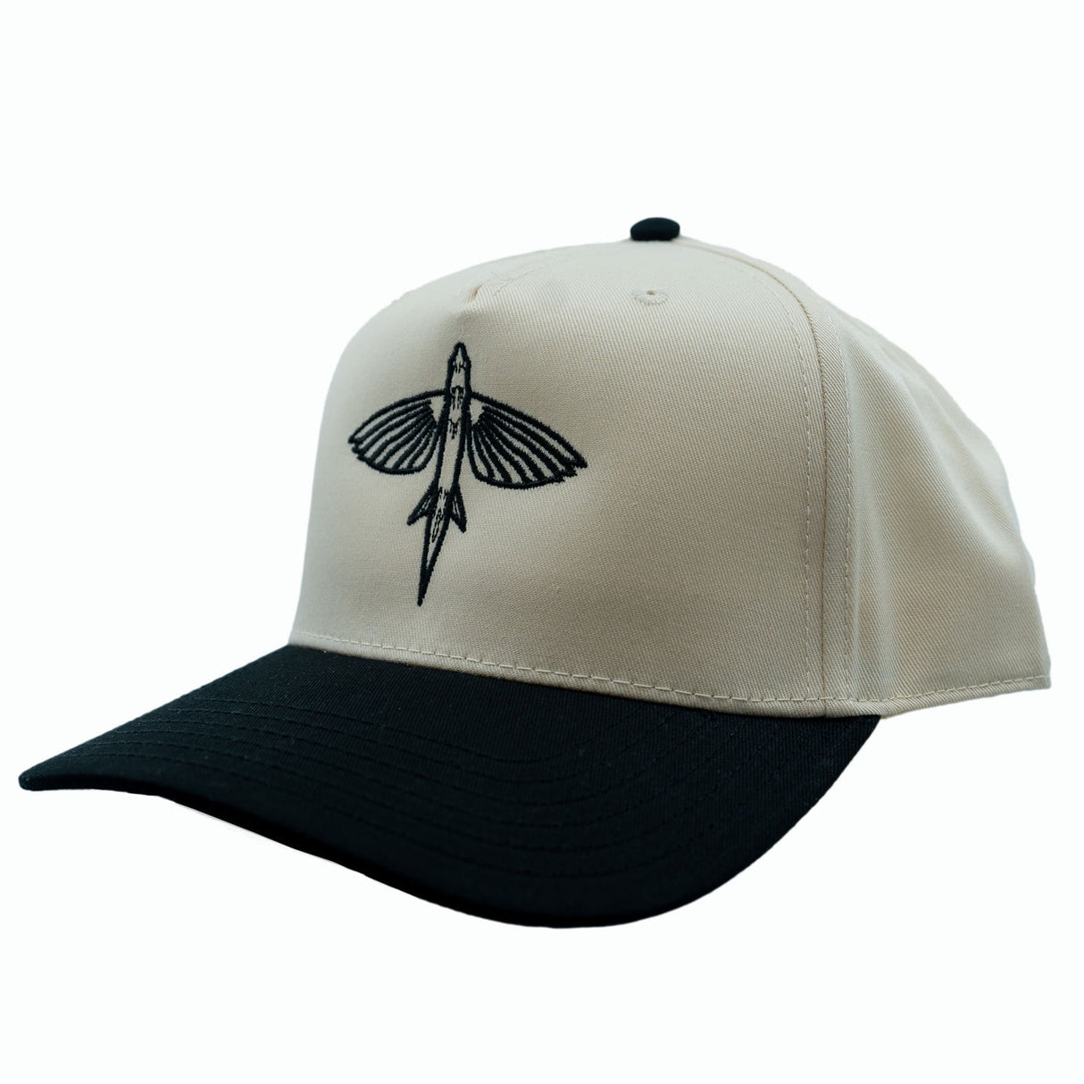 CALIFORNIA FLYER CO. FLYER LOGO KHAKI/BLACK BRIM OTTO HAT