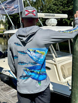 TORMENTER SPF HOODIE TUNA CHASE GRAY