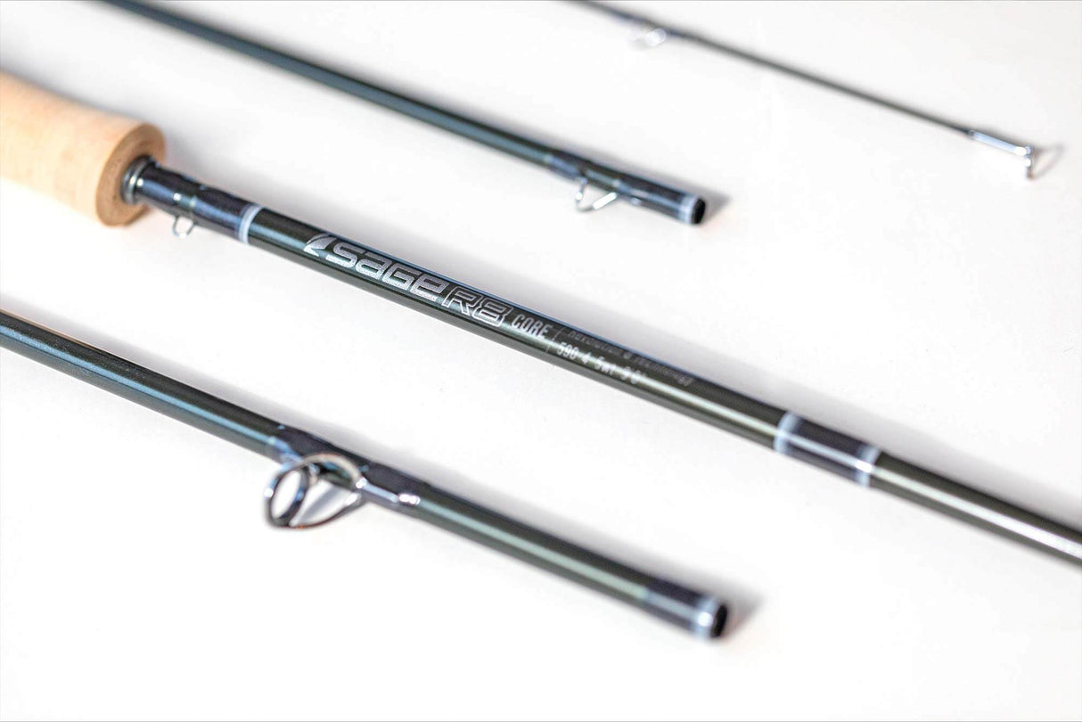 SAGE 490-4 R8 CORE - LIMITED EDITION RETRO GREY FLY ROD  5WT 9'0" 4PC