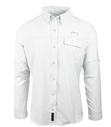 BLUEFIN LADIES PERFORMANCE SOLID SPORT SHIRT LS