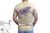 CALIFORNIA FLYER CO. PURPLE FLYER LOGO TEE