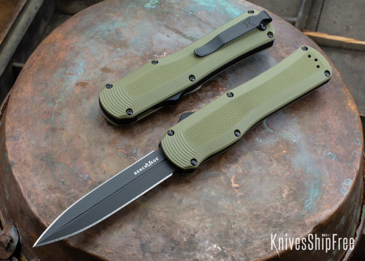 BENCHMADE AUTOCRAT, OTF AUTO, DAGGER 3400BK-OD Green