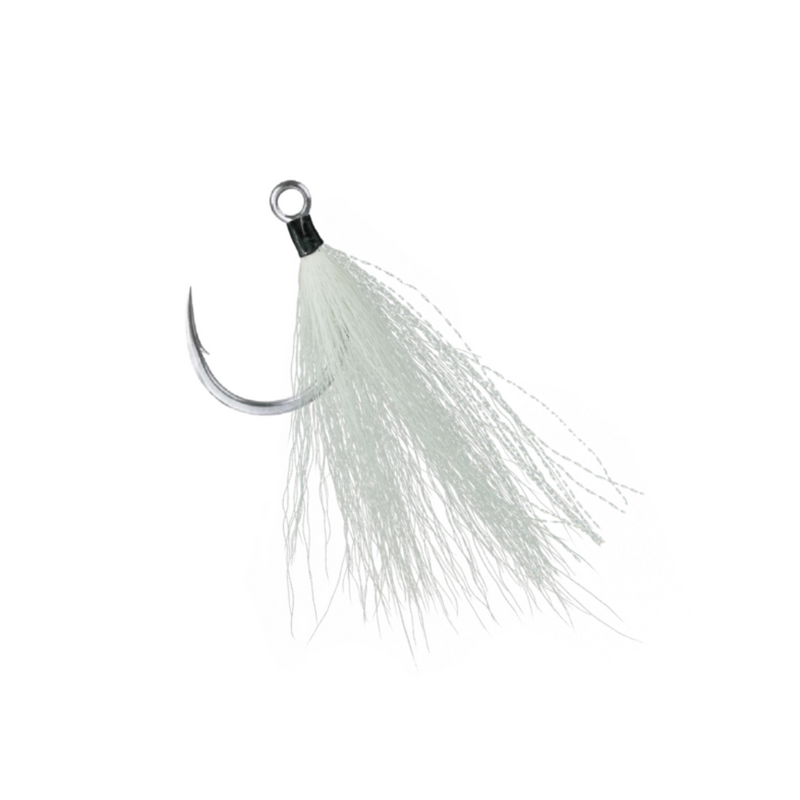 BKK LONE DIABLO BUCKTAIL TEASER WHITE HOOK SIZE 3/0 QTY 3