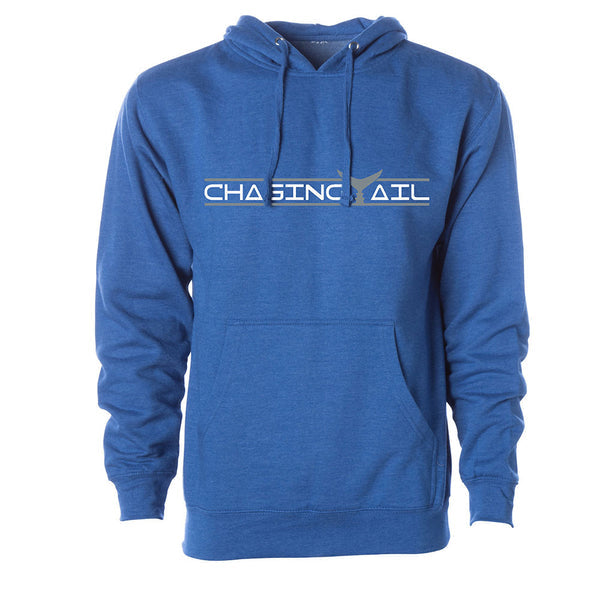 CHASING TAIL BI-BLEND HOODIE ROYAL BLUE WITH GRAY TAIL XXL