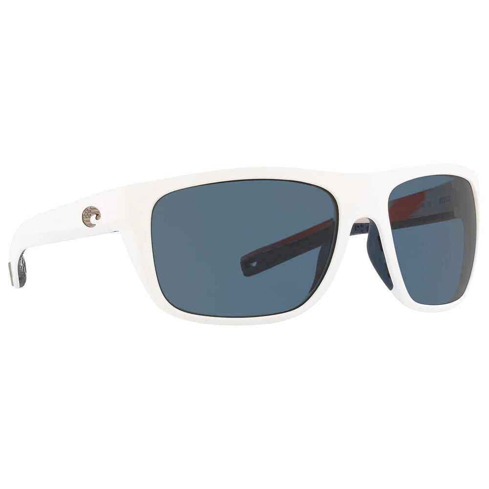 COSTA BROADBILL 411 MATTE USA WHITE W/GRAY 580P
