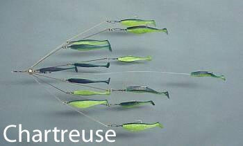 9'ERS LURES 6" NE 6-ARM SHAD RIG