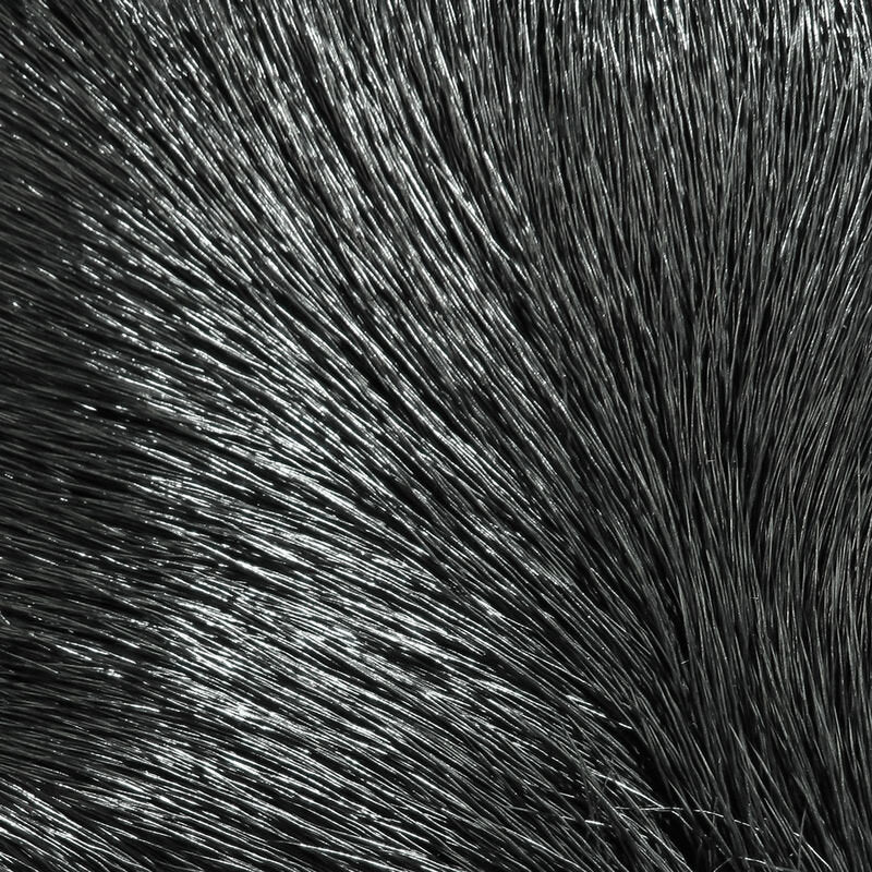 HARELINE DYED DEER BODY HAIR #11 BLACK