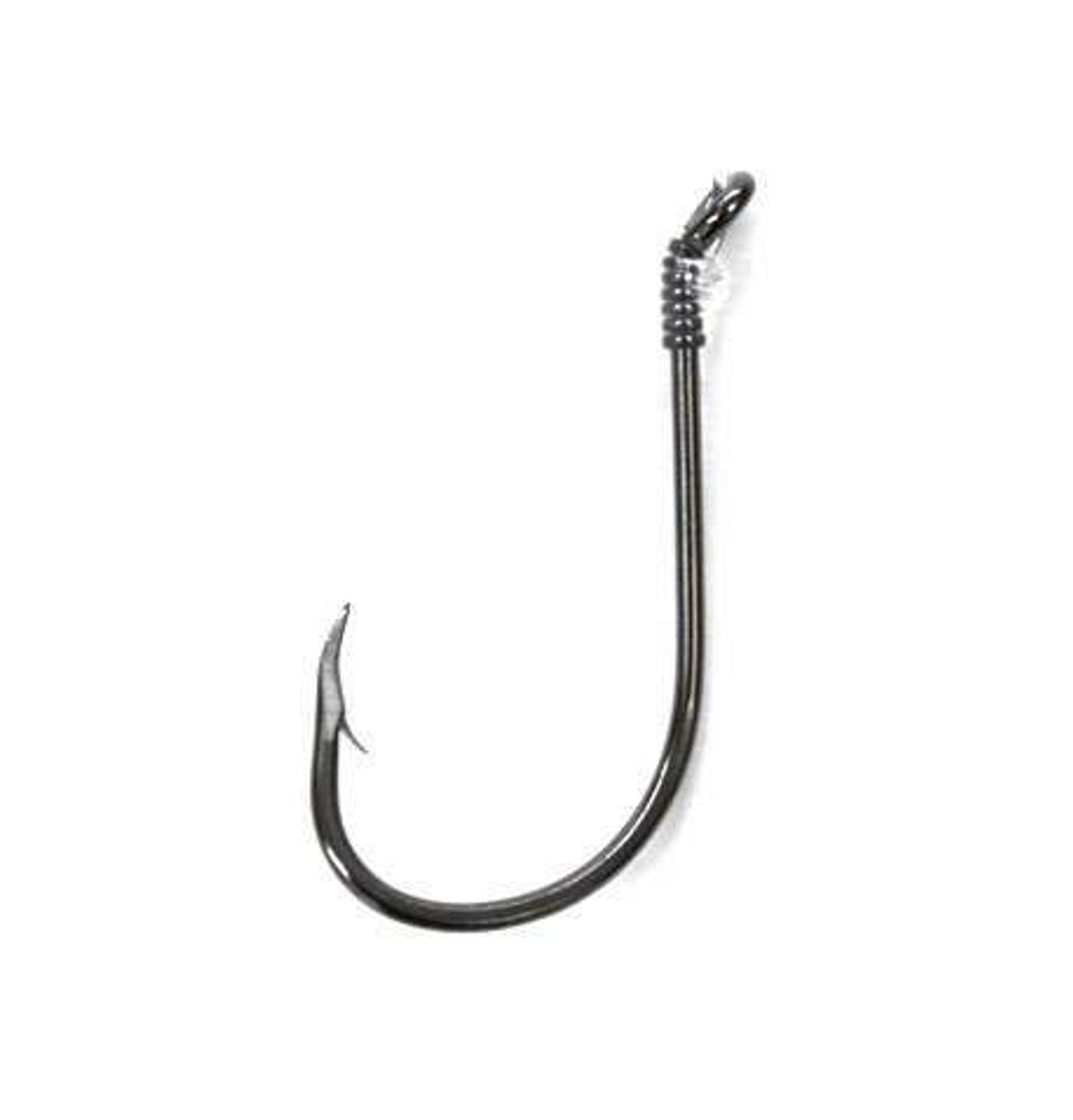 circle hooks for striper fishing Eagle Claw Inline Octopus Circle Hook Snelled Rig 8/0
