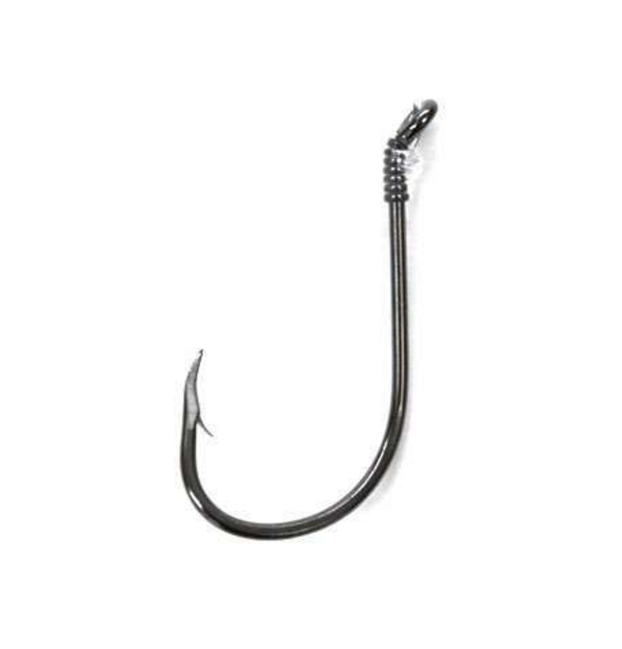 EAGLE CLAW LAZER SHARP INLINE INLINE CIRCLE OCTOPUS 36" STRIPER SNELL HOOK SIZE 8/0