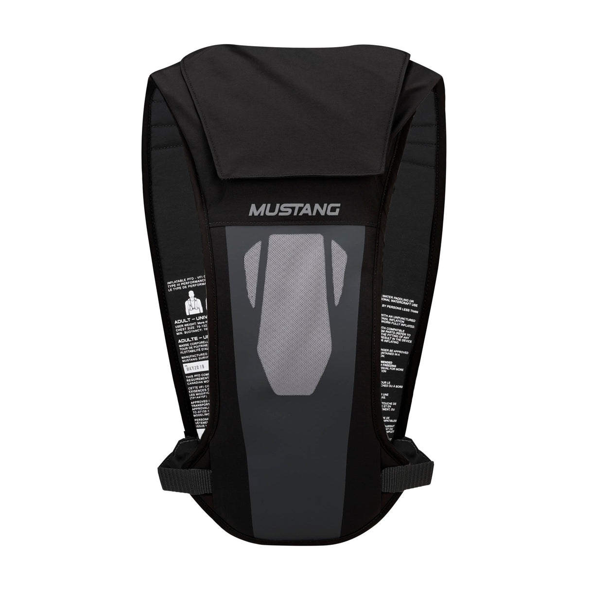 MUSTANG ELITE 28 HYDROSTATIC INFLATABLE PFD BLACK