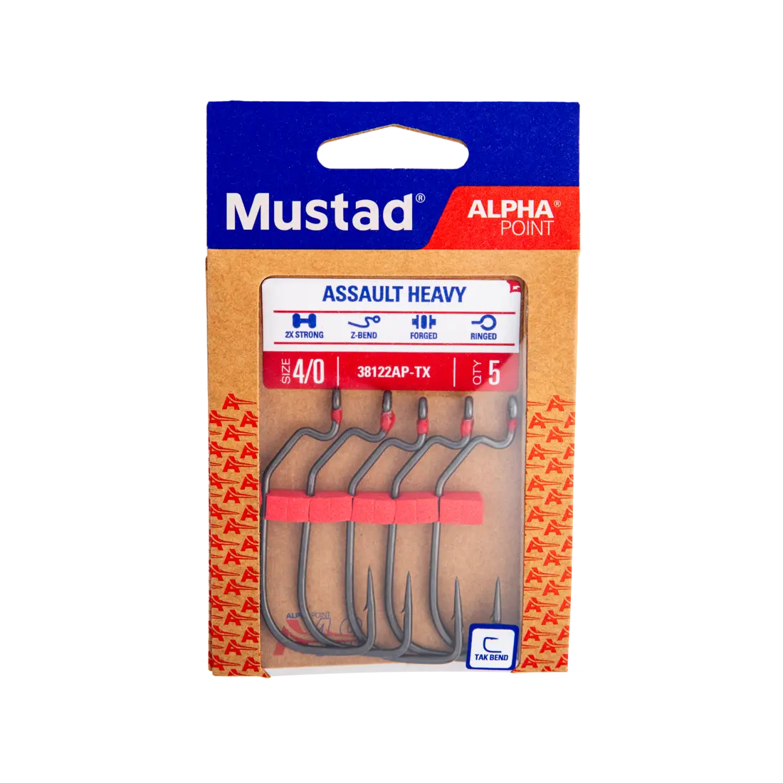 Mustad Assault Heavy Wide Gap Hook 4/0