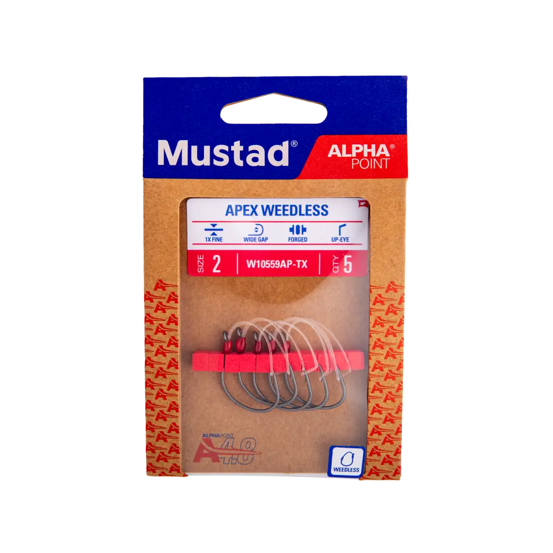 MUSTAD APEX WIDE WEEDLESS DROPSHOT HOOK