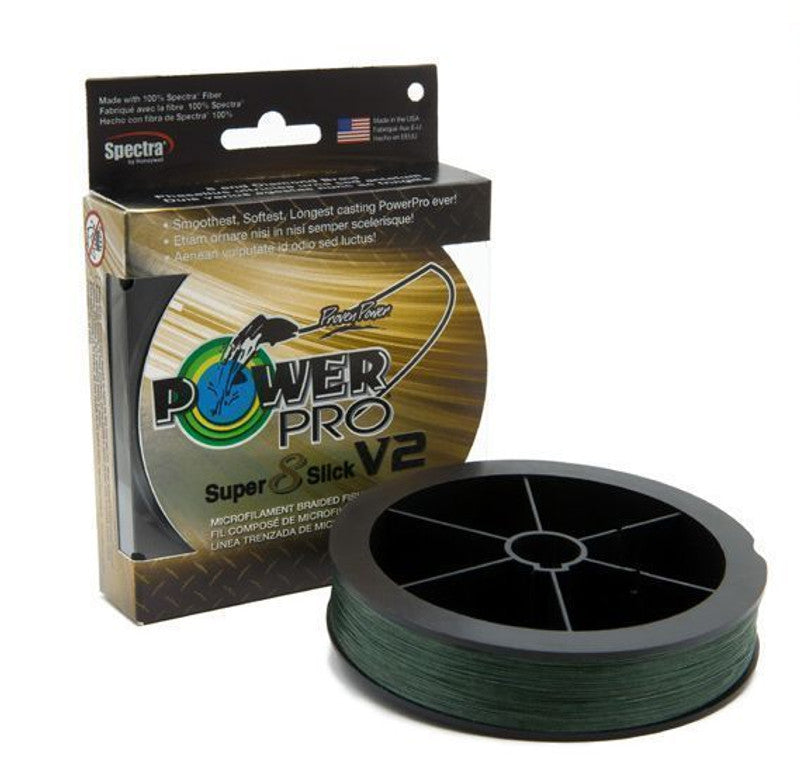 Power Pro Super Slick V2 Moss Green Braided Line