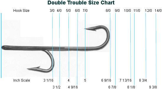 QUICKRIG DOUBLE TROUBLE SIZE 6/0 "180" DEGREE HOOK QTY 1