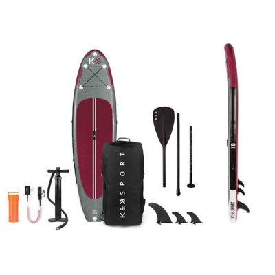 K&B INFLATABLE PADDLE BOARD KOOTENAY 10 FT RASPBERRY
