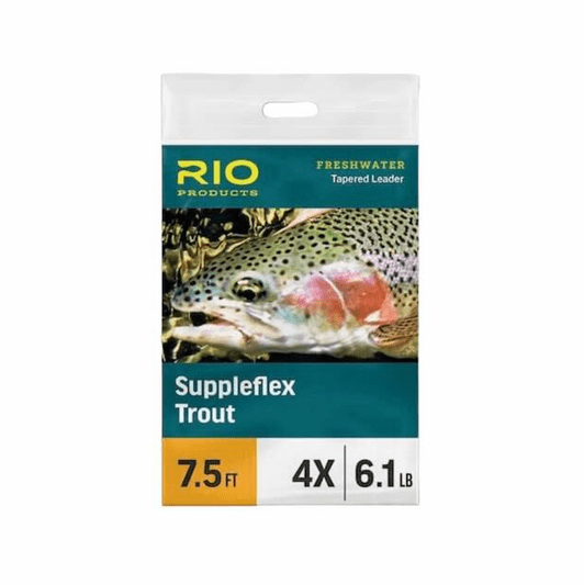 RIO SUPPLEFLEX TAPERED LEADER 12' 4X