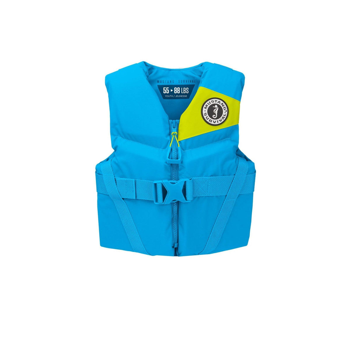 MUSTANG REV YOUTH FOAM VEST AZURE BLUE