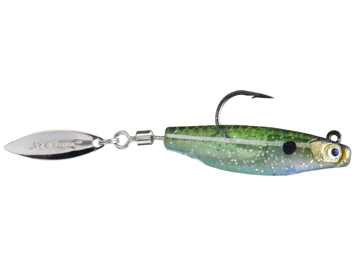 HYPERLASTICS DARTSPIN PRO JIGHEAD 3.5" GLASS MINNOW - SILVER 1 PACK