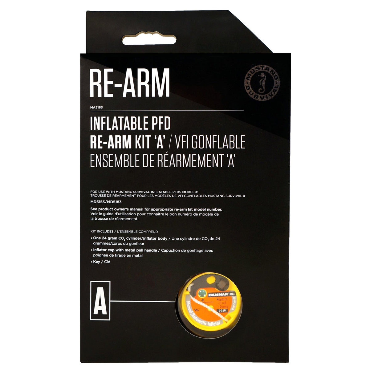 MUSTANG RE-ARM KIT A 24G AUTO-HYDROSTATIC
