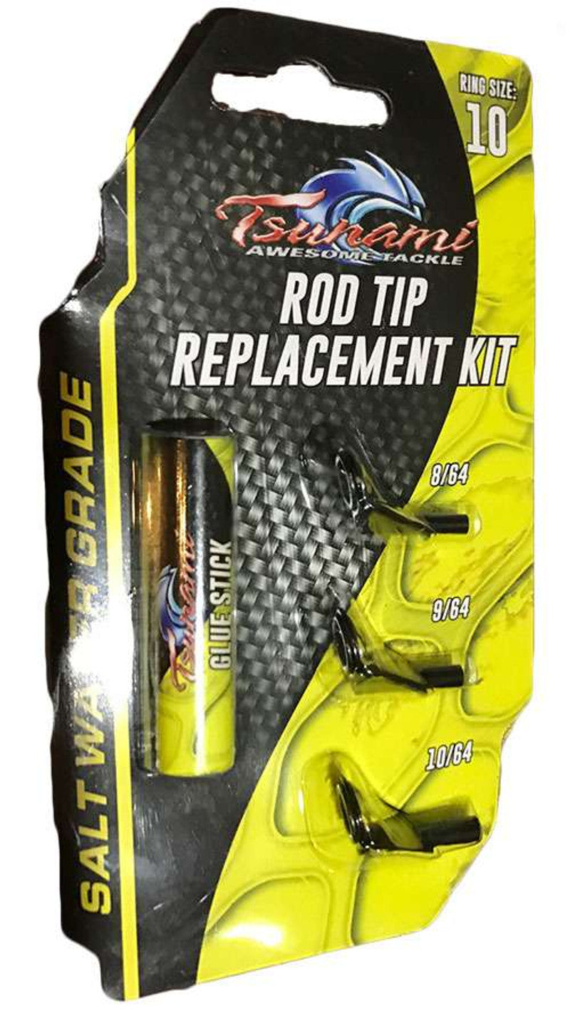 TSUNAMI ROD REPLACEMENT KIT SIZE 10 BLACK 3 PACK