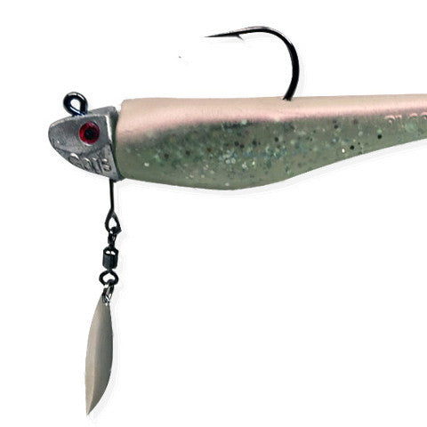 AL GAGS UNDERSPIN WHIP-IT FISH RIGGED 4" BUBBLEGUM 3/8 OZ
