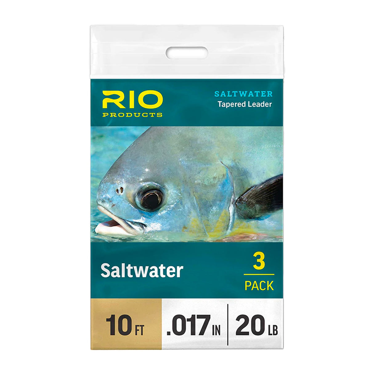 RIO SALTWATER LEADER 10 FT 16 LB 3 PACK