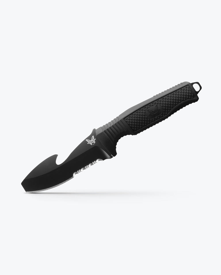 BENCHMADE H2O, FIXED BLADE DIVE KNIFE BLACK SANTOPRENE